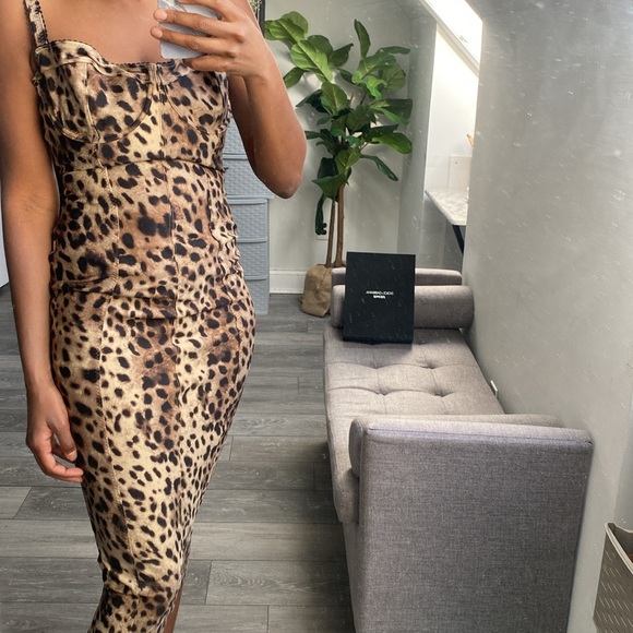 🆕 SKIMS X DOLCE GABBANA LIMITED EDITION BODY LEOPARD DRESS - Picture 10 of 10
